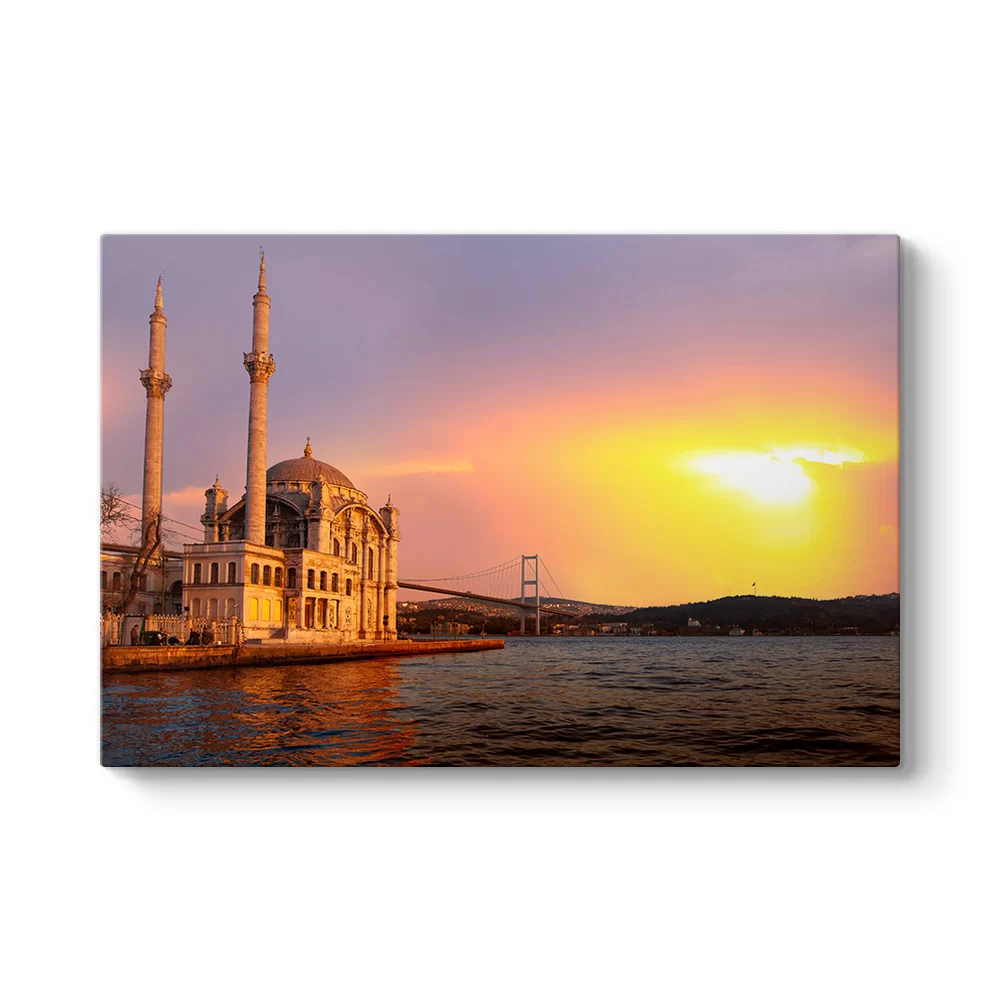 Ortaköy Camii Gün Batımı Tablo - Model 1